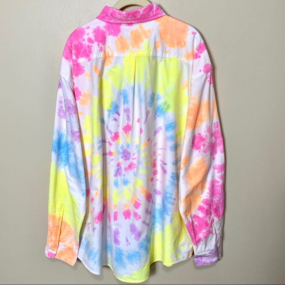 RALPH LAUREN Big Fit Tie Dye Shirt XL - Picture 8 of 14